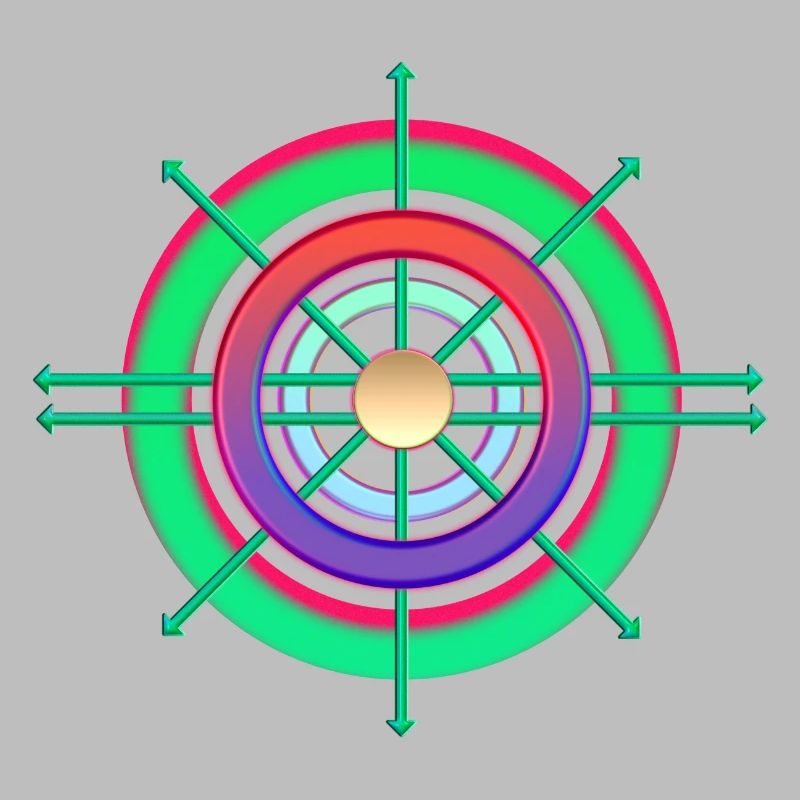 Boussole spatiale (rétroimpression)