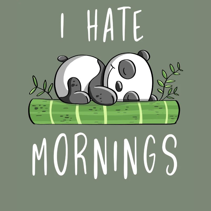 I Hate Mornings - Bamboo Panda Bear - Comic