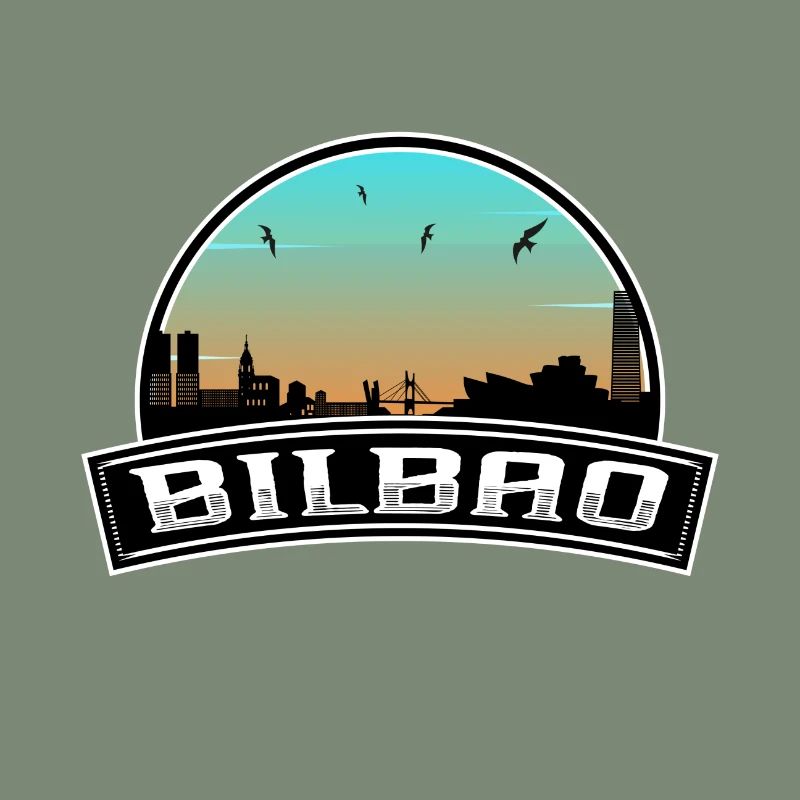 Bilbao Spanien Skyline Spanisches Souvenir