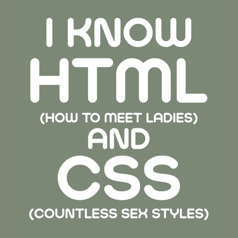 Je connais html et CSS