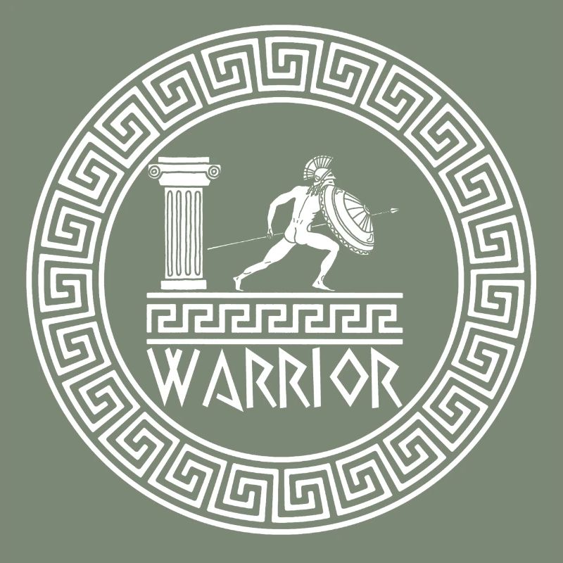 Ancient Greek warrior (white)
