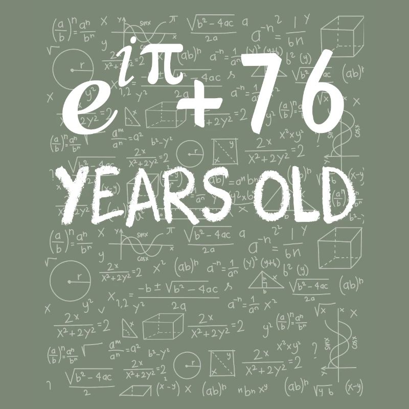 75th birthday 75 years Euler Identity math gift