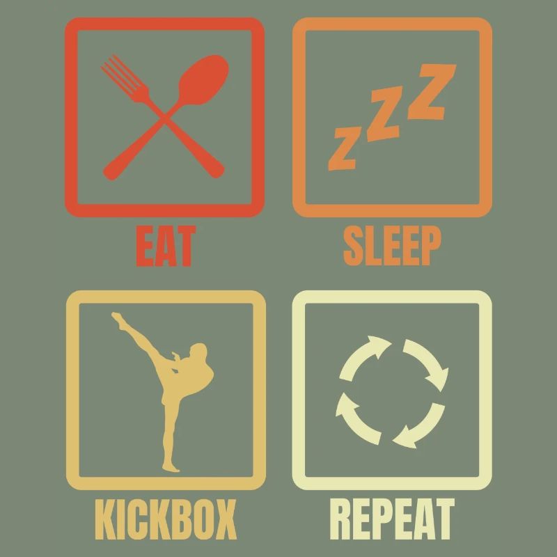 Eating Sleeping Kickboxing Repeat