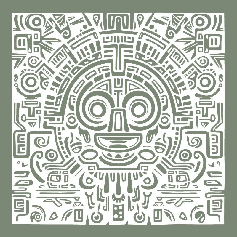 Inca, Aztec, Mayan Pattern, Artwork