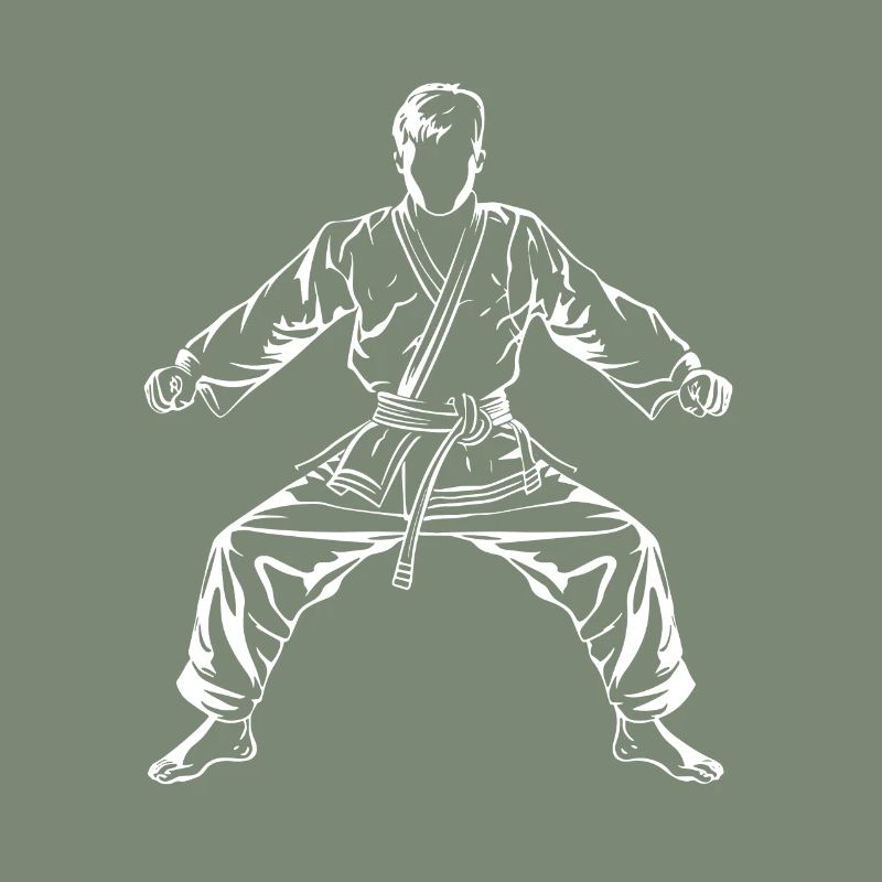 Karate Boy Drawing