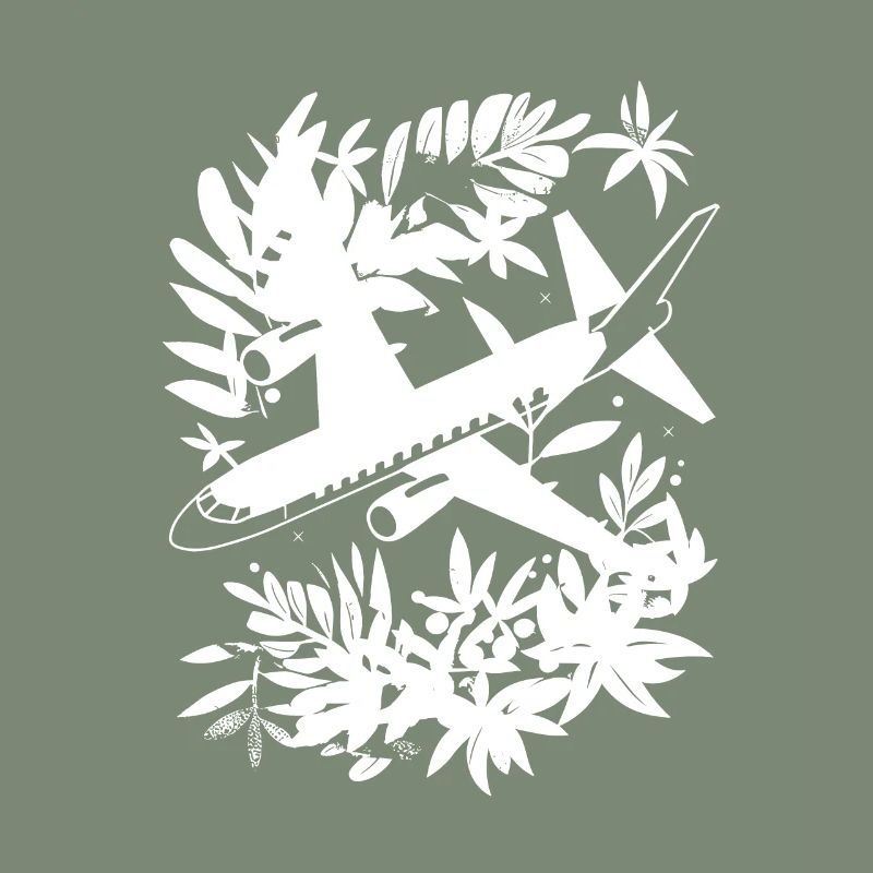 Flugzeug Comic Stil