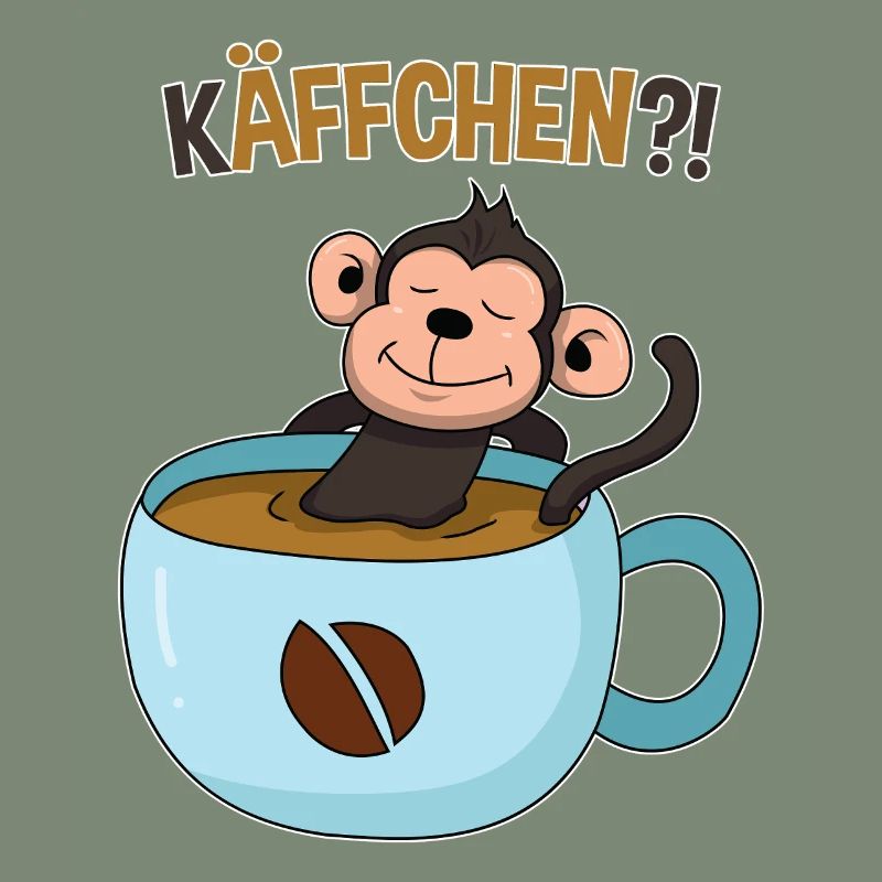 Pause-café avec le singe