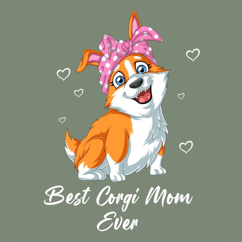 Süße Corgi Mama Statement Muttertagsgeschenk