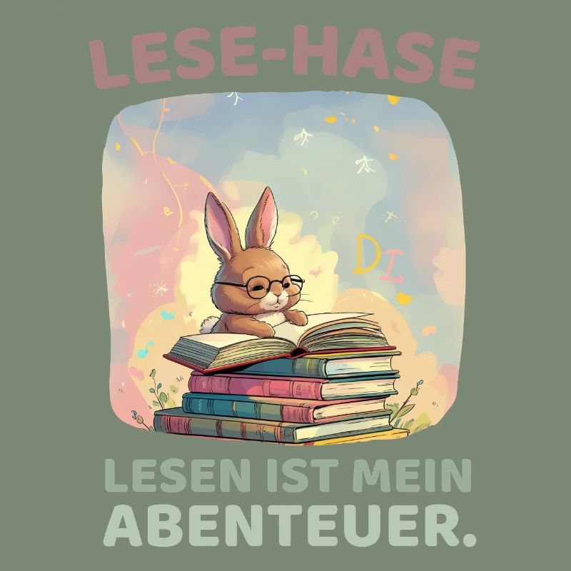 Lecture de lapin avec style aventure