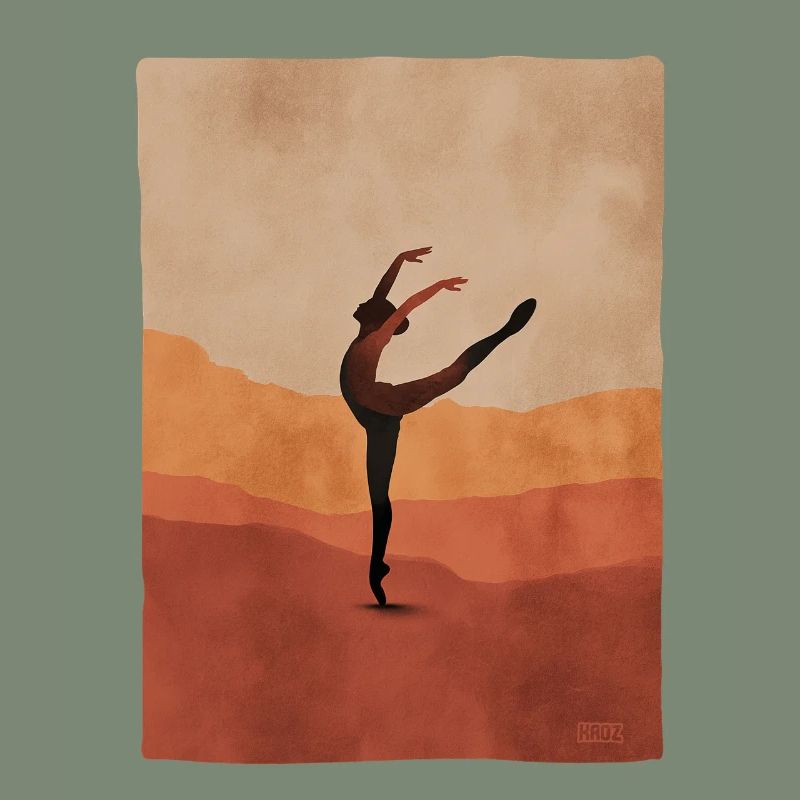 Silhouette de danseuse du désert