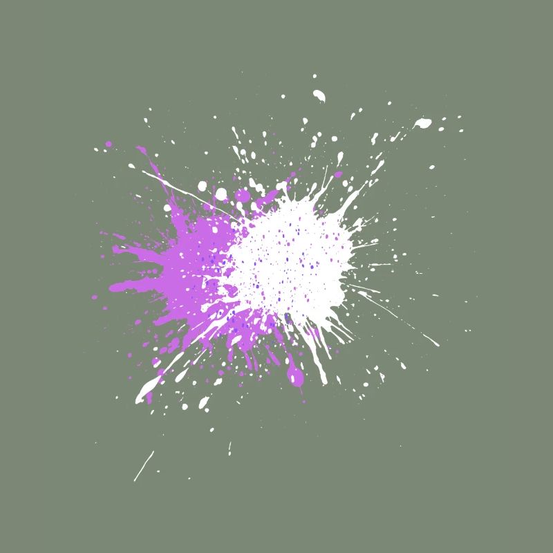 Explosion de couleur violette sur noir