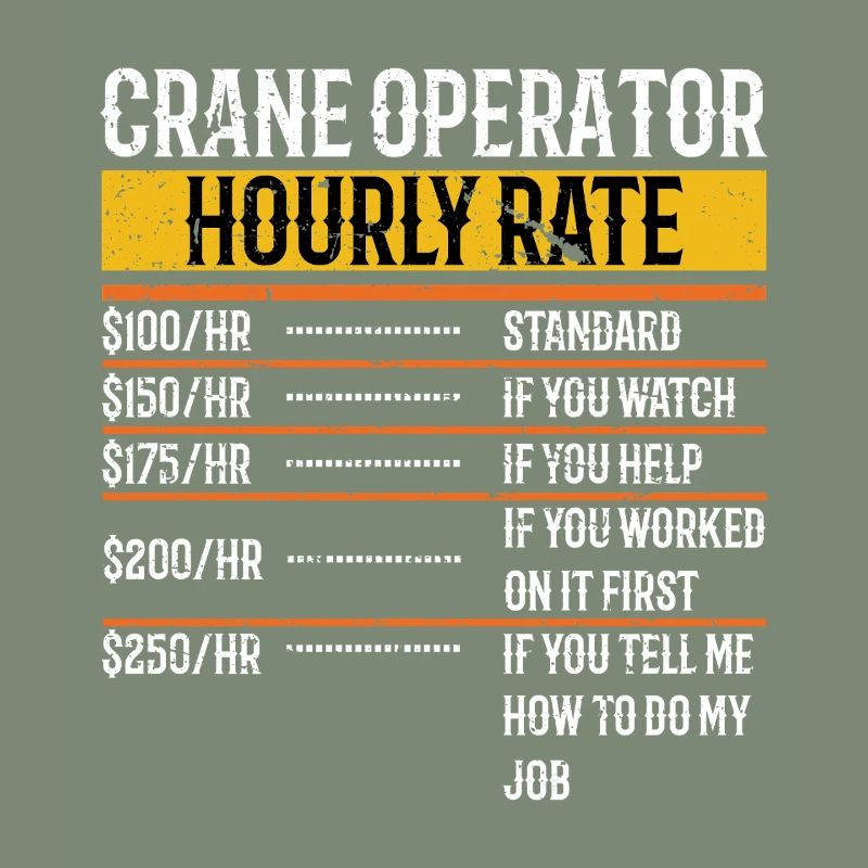 Crane Operator Hourly Rate Funny