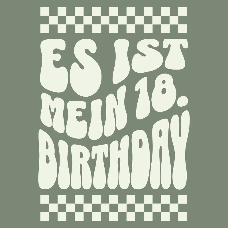 C’est mon 18e anniversaire Retro Design