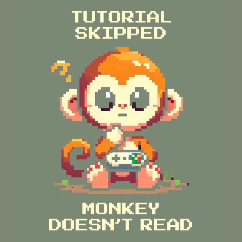 Tutorial skipped – Monkey doesn't read | Noob humor