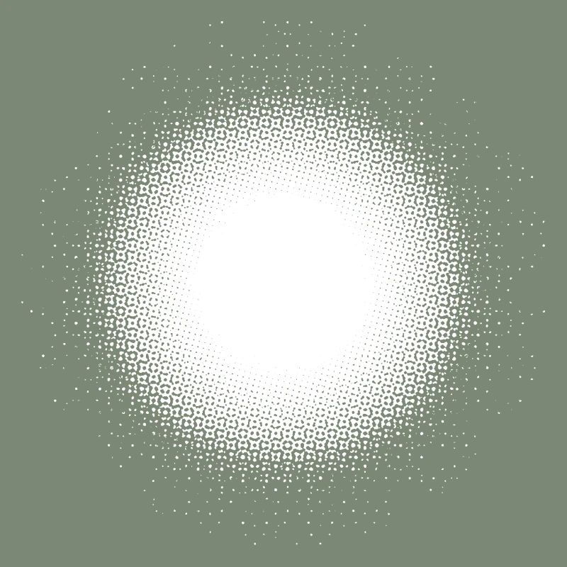 Light Illusion Moon Point Grid Design Circle Round
