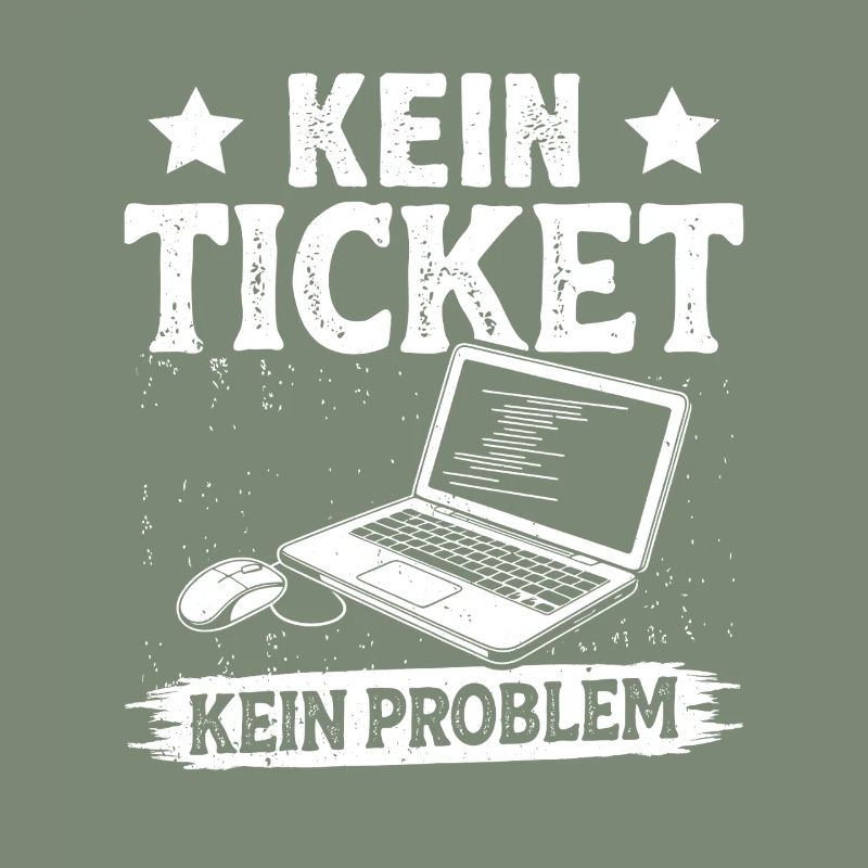 Ordinateur de nerd PAS DE TICKET PAS DE PROBLÈME DRÔLE