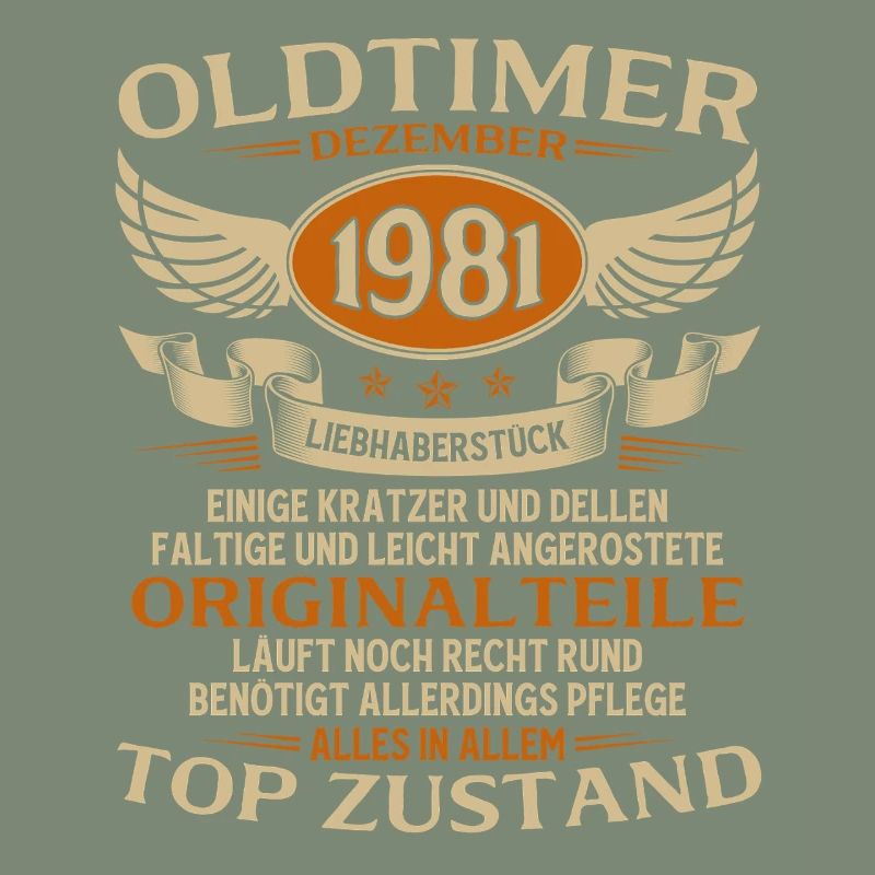 44. Geburtstag Geschenk Oldtimer Dezember 1981