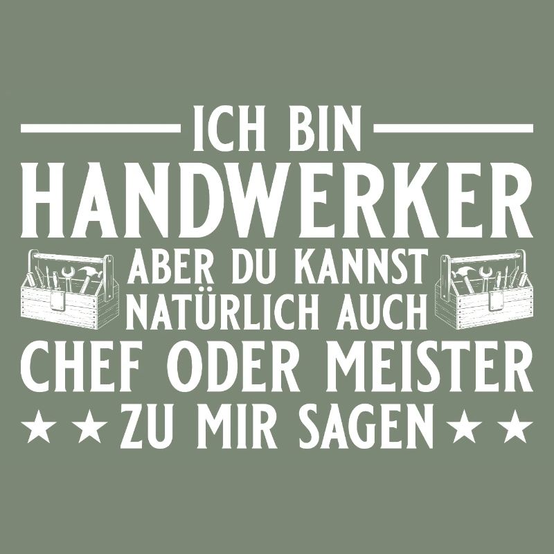 Chef oder Meister - Handwerker Geschenk