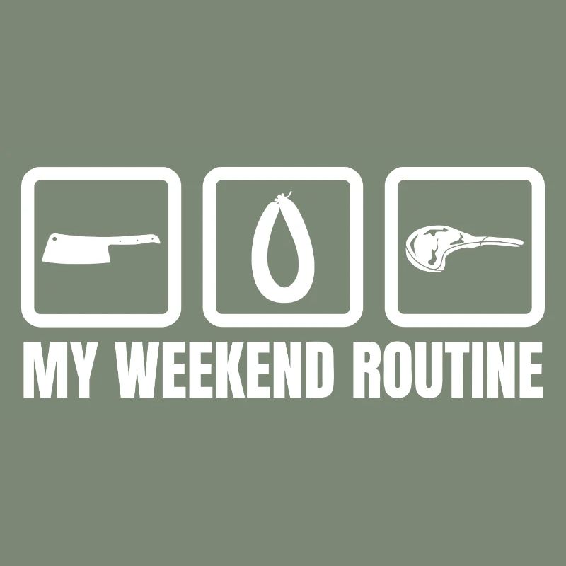 Routine du week-end chez le boucher