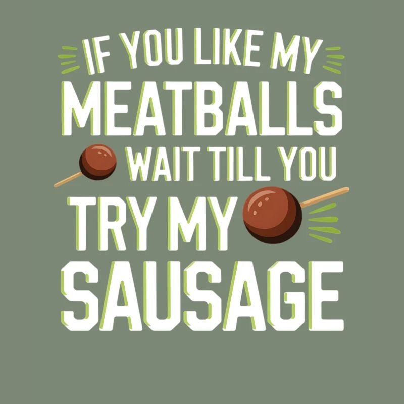 Fleischbällchen Witz: Versuch die Wurst