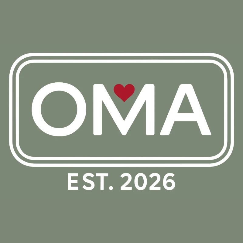 OMA EST. 2026 Stolze Großmutter Ankündigung