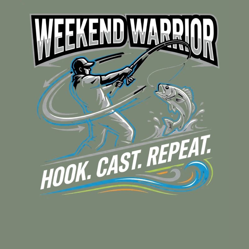 Pêcheur répété du Weekend Warrior Hook Cast