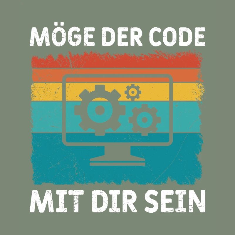 Nerd Computer MÖGE DER CODE MIT DIR SEIN LUSTIG