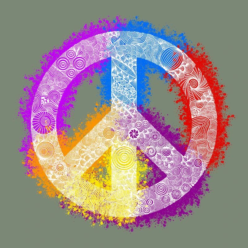 Zentangle-Peacezeichen