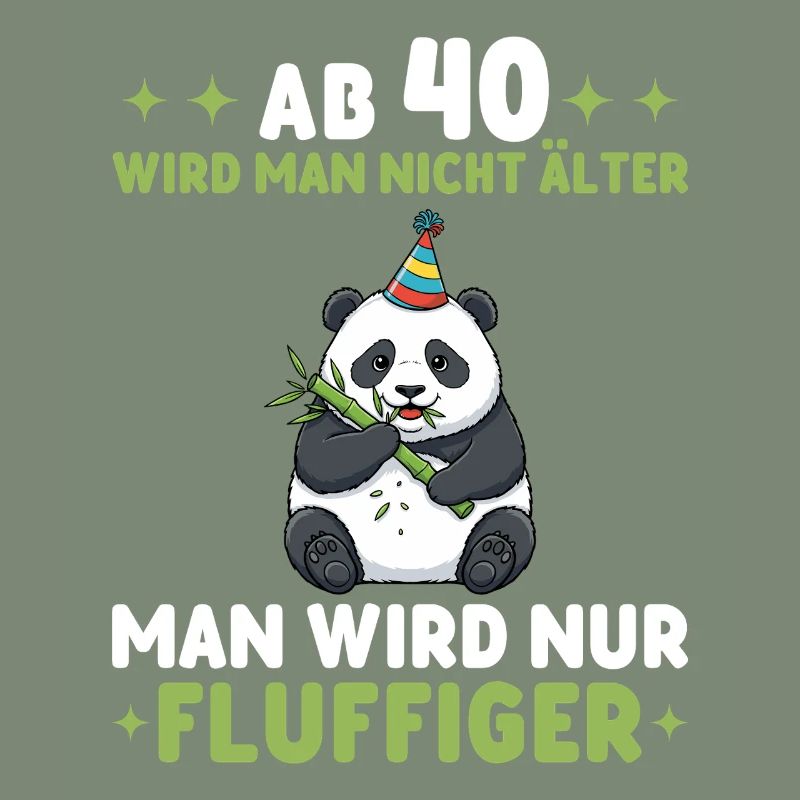 40. Geburtstag Panda - Man wird fluffiger