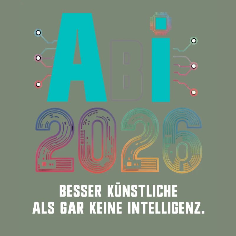 Abitur 2026 - KI AI Spruch Abi 2026 - Devise de l’Abitur