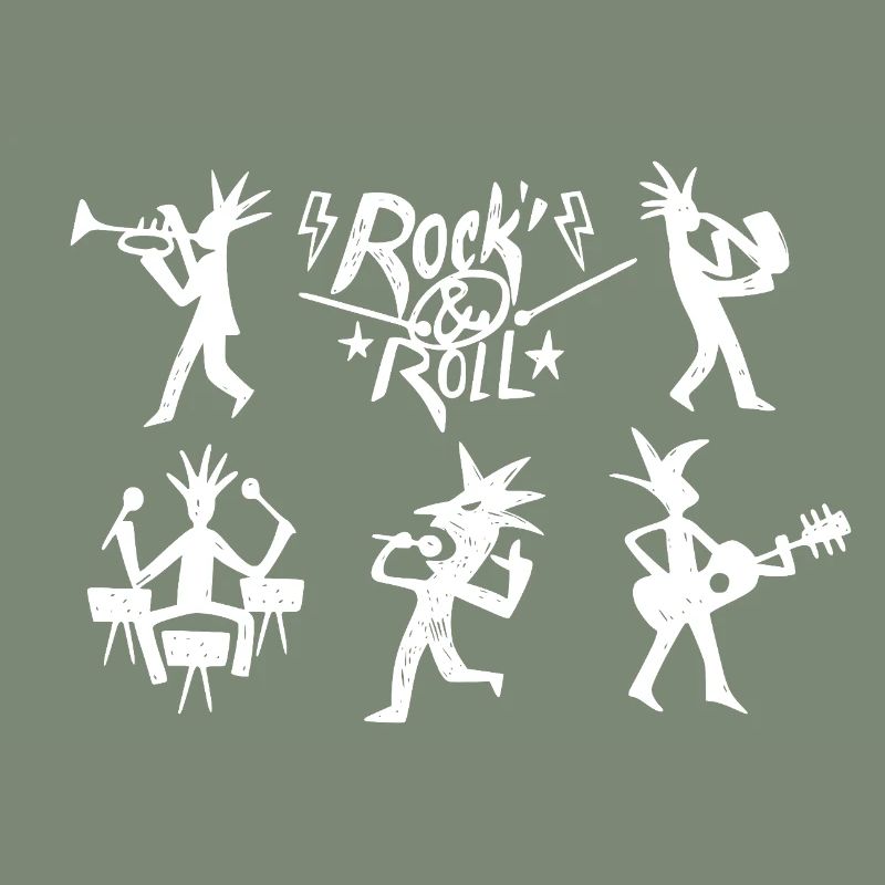 Groupe de rock and roll