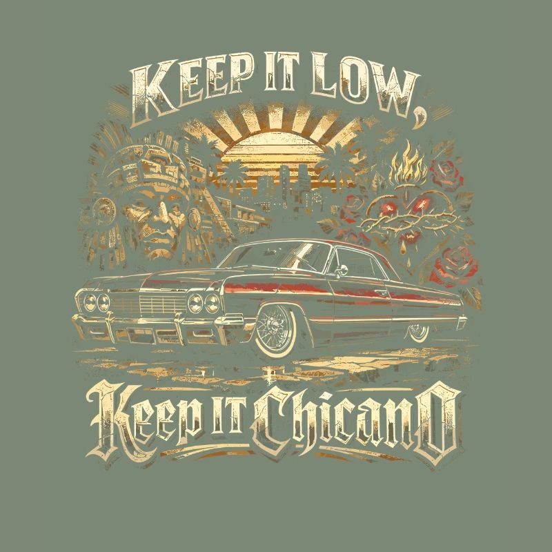 Lowrider Auto Keep It Low Keep It Chicano