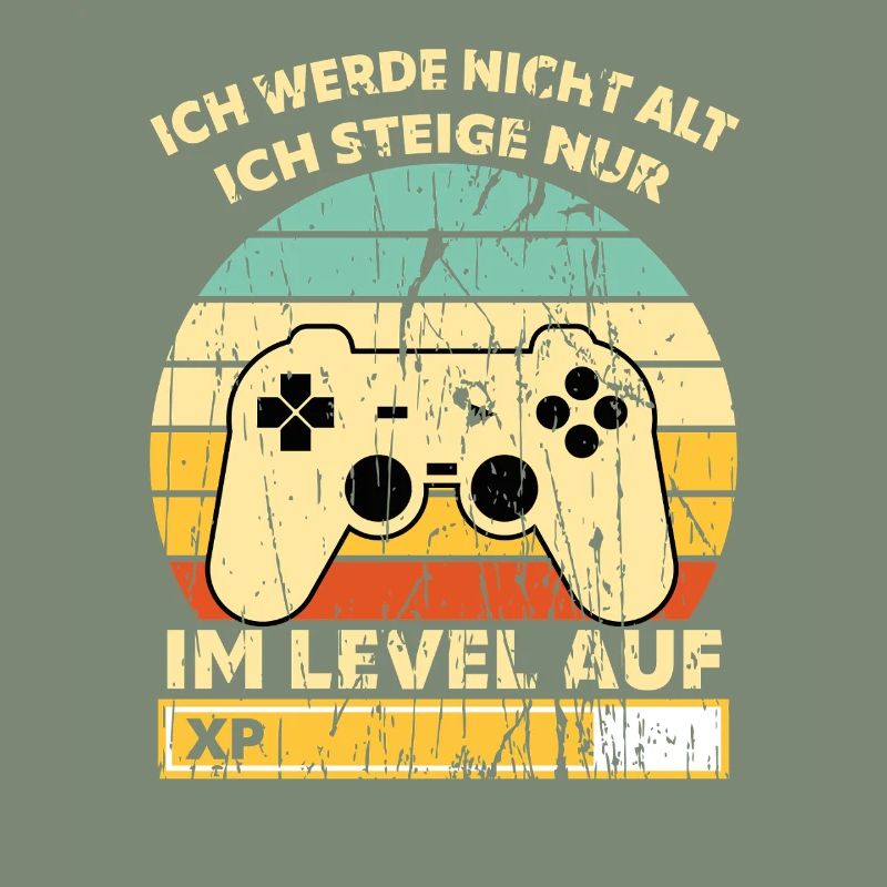 Levelaufstieg Retro Controller Geburtstag