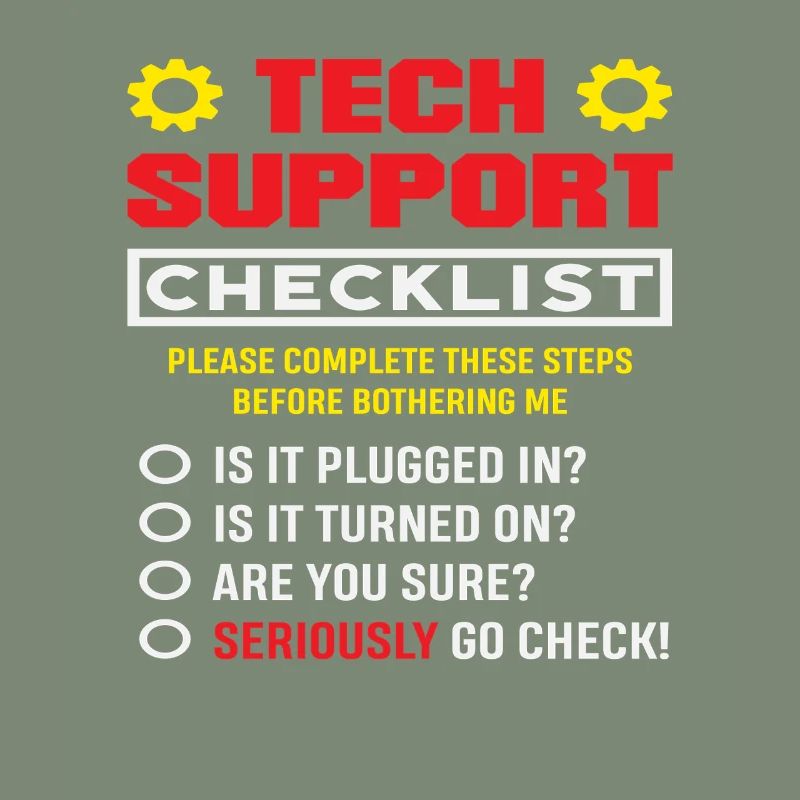 Liste de contrôle du support technique Plugin Admin IT