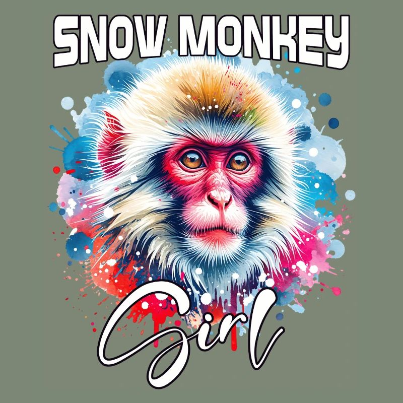Snow Monkey Mädchen Schneeaffe