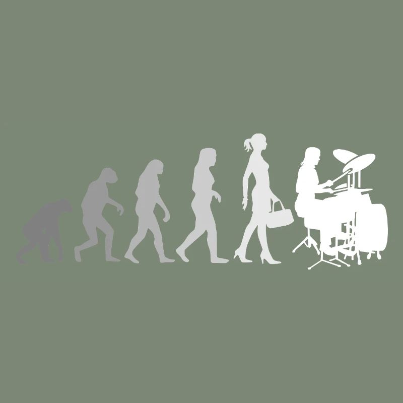 Evolution Schlagzeugerin Percussionniste