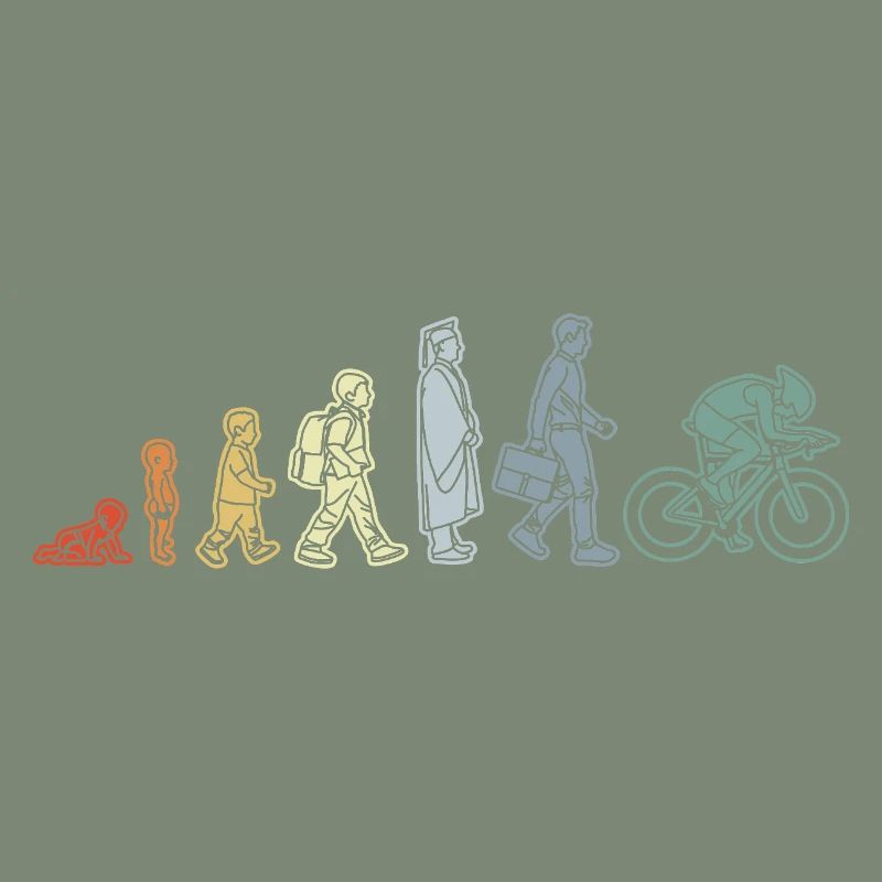 Radfahrer Evolution