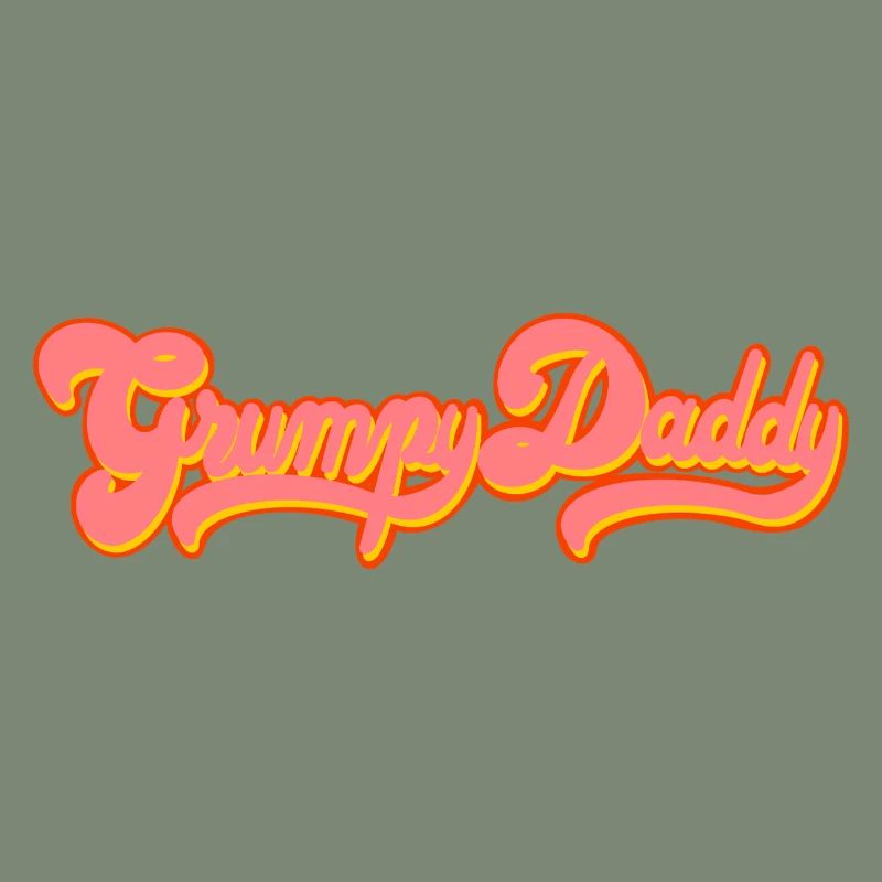 Grumpy Daddy Retro Script - Farbe "Exploitation"