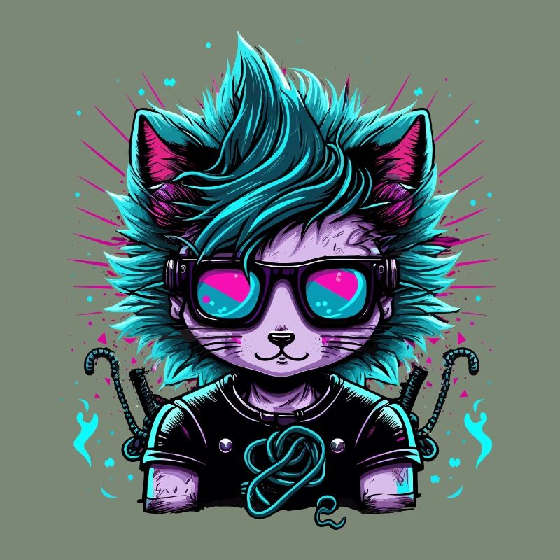 Electrified Emo Cat