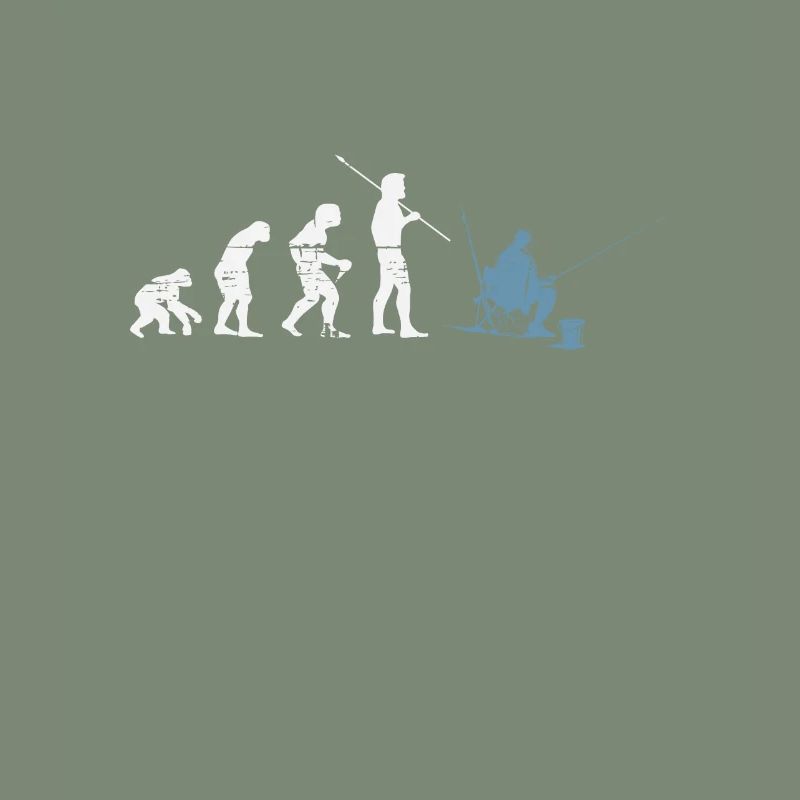 Cadeau d'évolution de pêcheur à la ligne