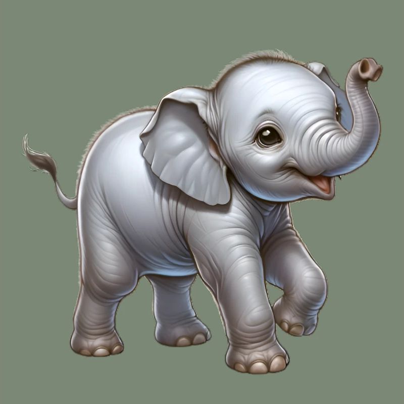 Conception d’éléphant mignon (bébé éléphant)