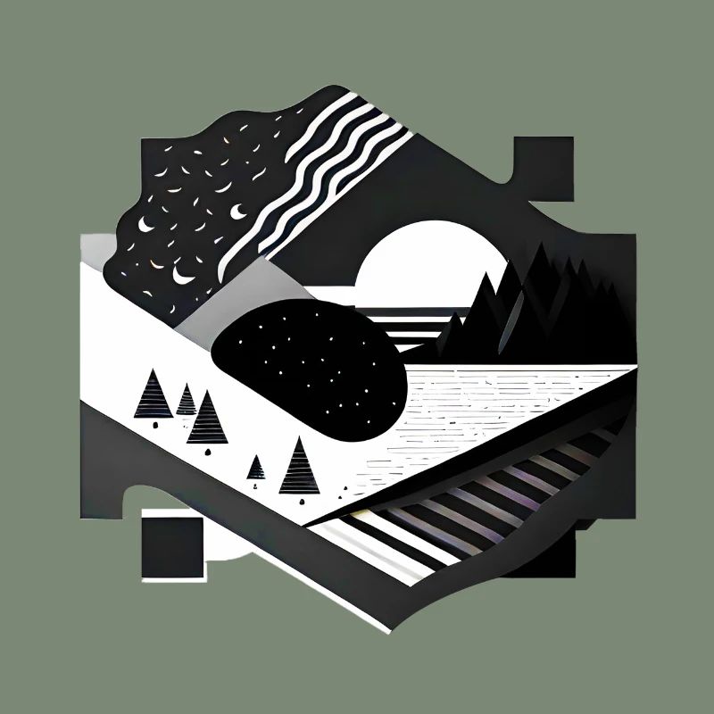 Collage Modern-Stil/ Landschaft