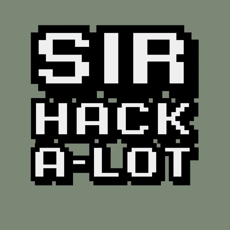 Computer Hack and Pixel Art Sir Hack A Lot