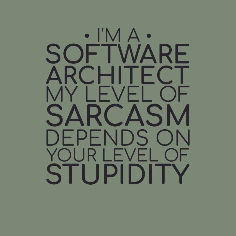 "Software Architect Sarcasm | Software Architecture"