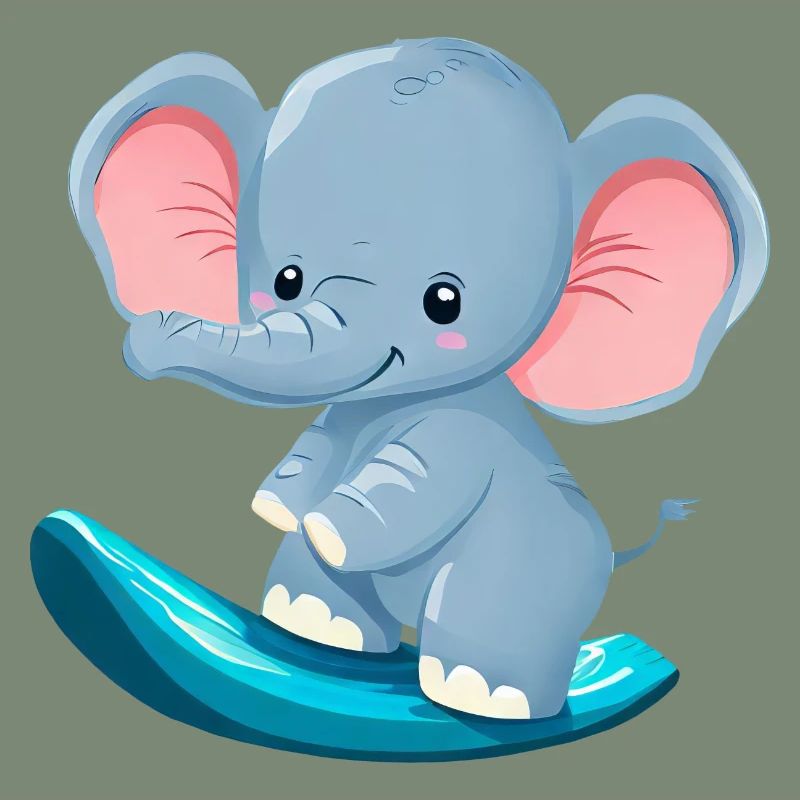 Surfer Elephant, Conception animale aventureuse