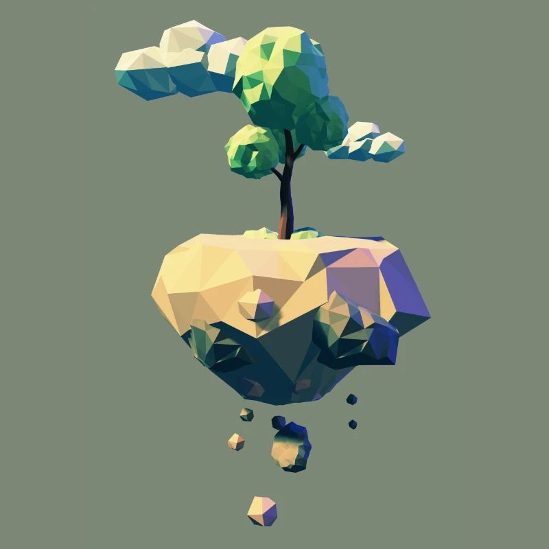 Flying Tree | Low poly