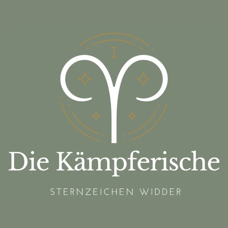 Widder Sternzeichen Logo Widder