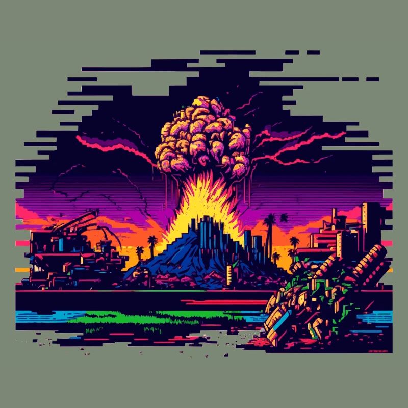 Quand la bombe atomique explose dans le jeu vidéo 8 bits