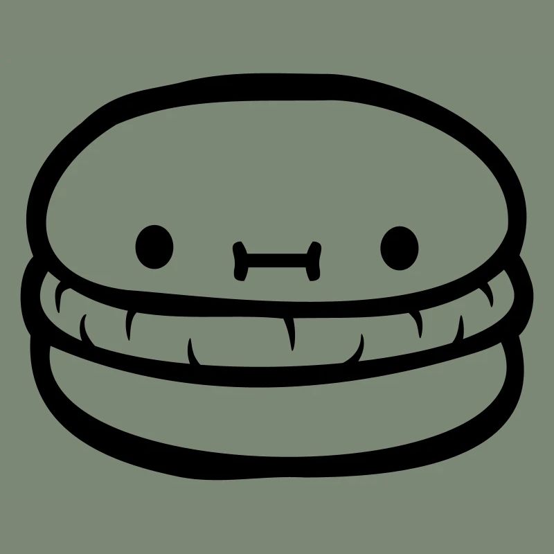 Burger cute face