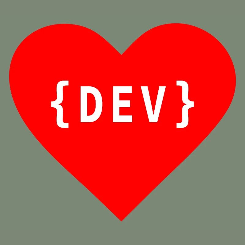 Software Developer, Liebe Code DEV Développeur Tag